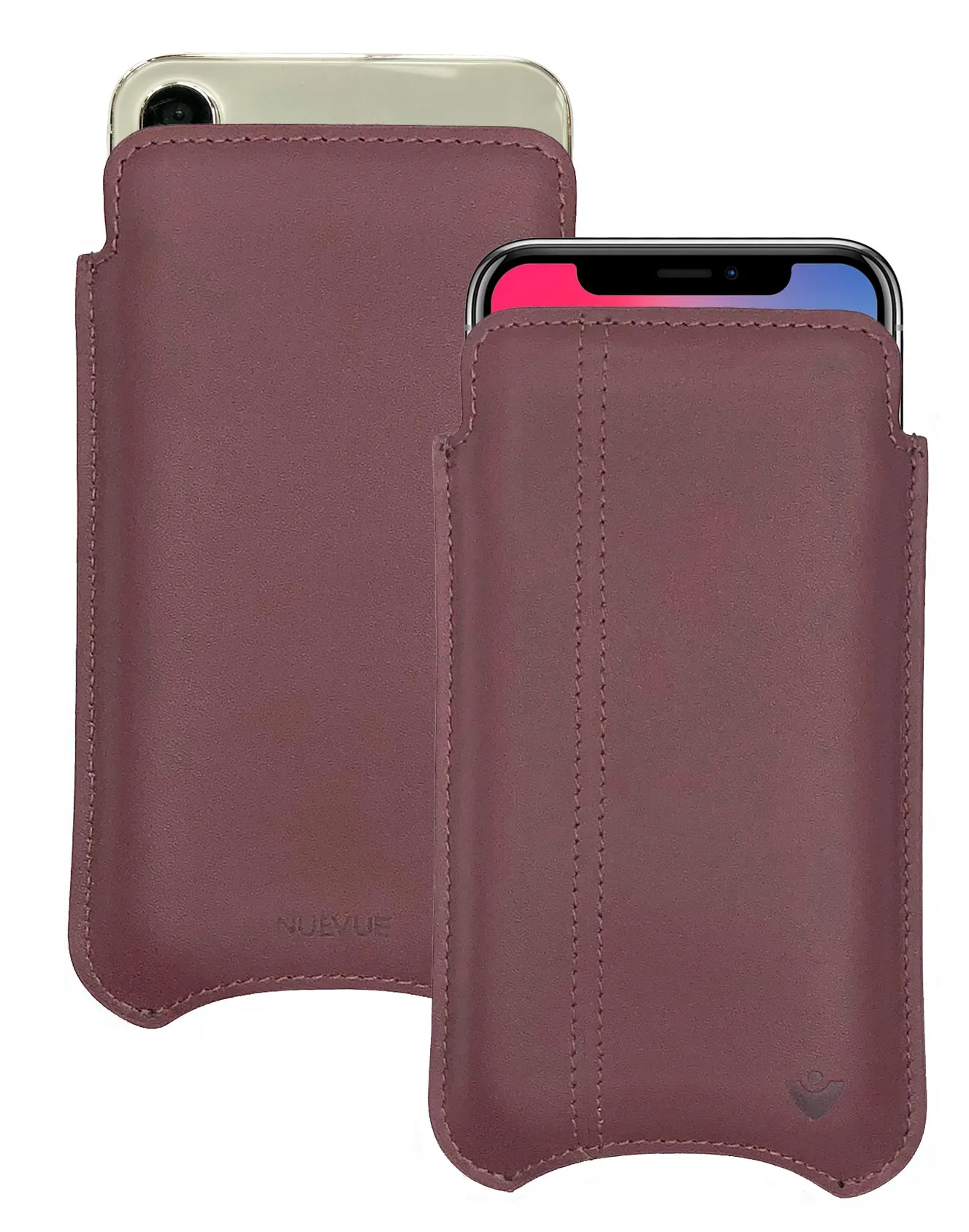 iPhone 12 and iPhone 12 Pro Case | Screen Cleaning and Sanitizing Lining | Genuine USA Cowhide Napa Leather