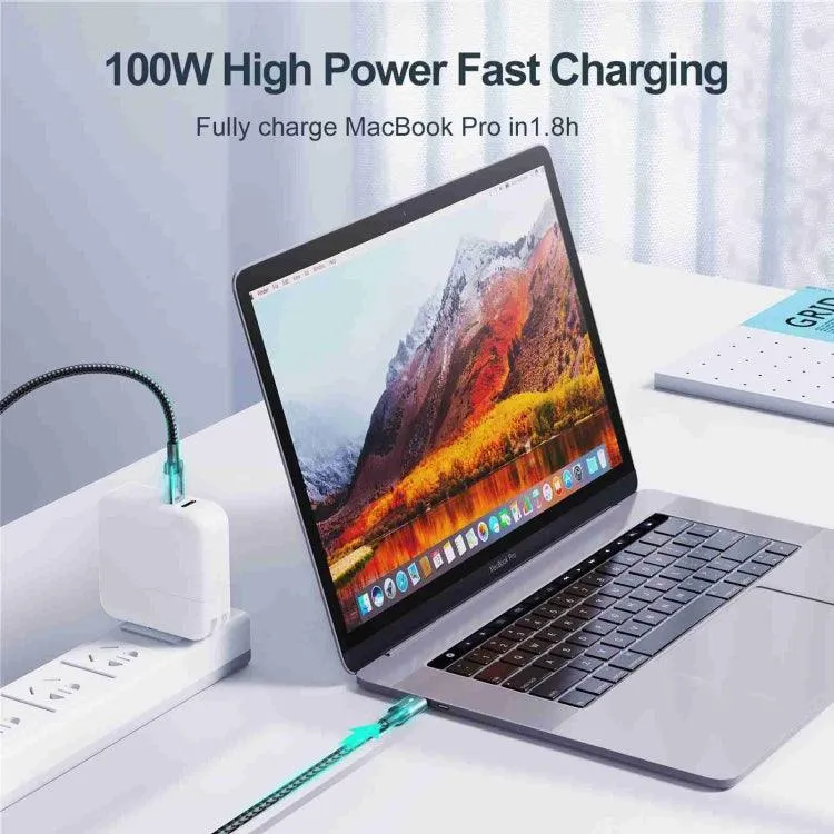 JOYROOM S-CC100A10 Premium 100W USB-C Fast Charging Data Cable for Laptops and Devices