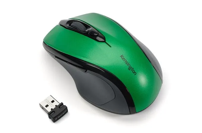 Kensington Pro Fit Mid Size Wireless Emerald Green Mouse