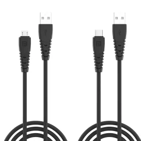 Konnect Core Type C And  Micro USB Cables (Combo of 2)