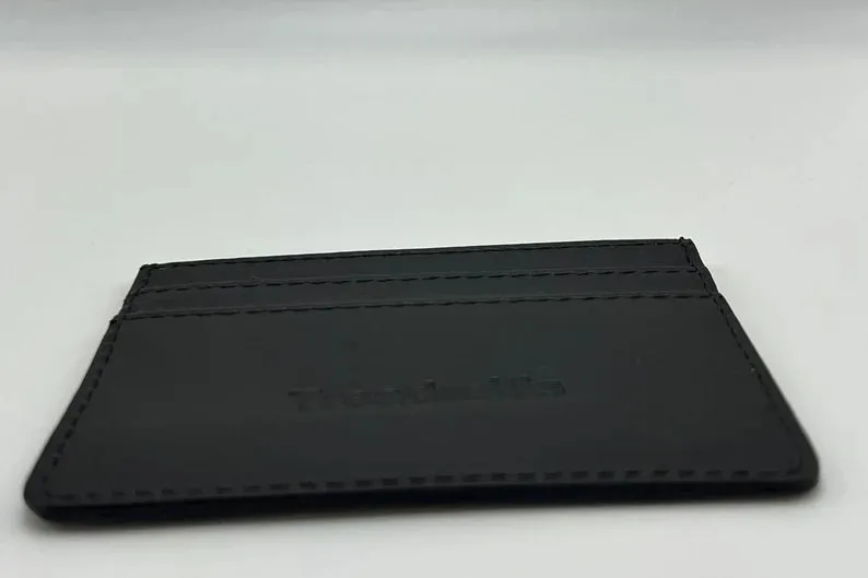 Leather Card Wallet, Minimalist Bank Card Case