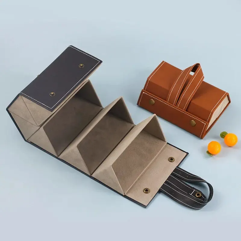 Leather Multiple Glasses Storage Case