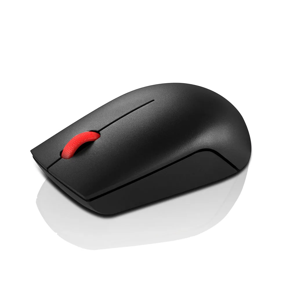 Lenovo Essential Compact - Mouse - Right And Left-Handed - 3 Buttons - Wireless - 2.4 Ghz - Usb Wireless Receiver - Blac