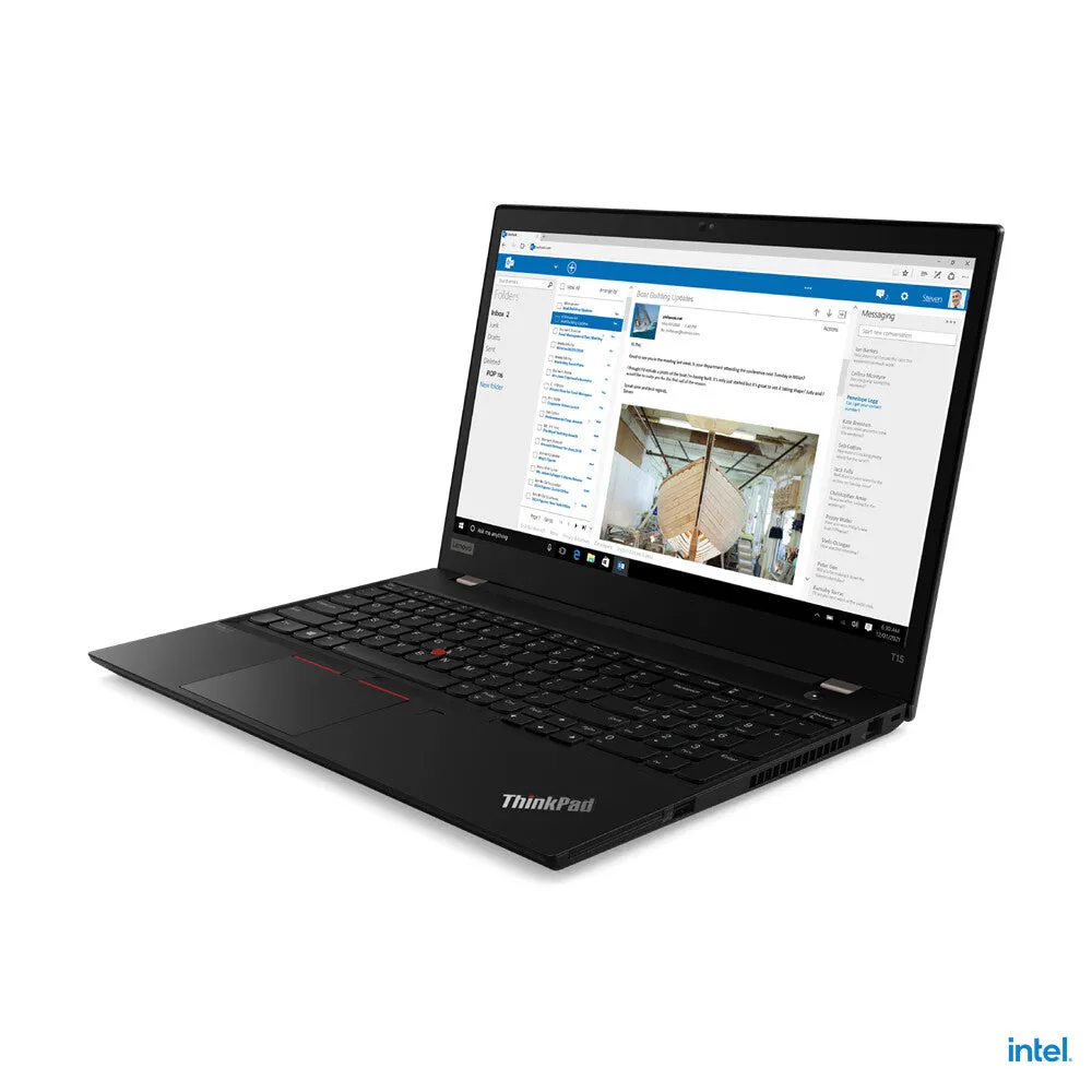 Lenovo ThinkPad T15 Intel® Core™ i5 i5-1135G7 Laptop 39.6 cm (15.6") Full HD 8 GB DDR4-SDRAM 256 GB SSD Wi-Fi 6 (802.11ax) Windows 11 Pro Black