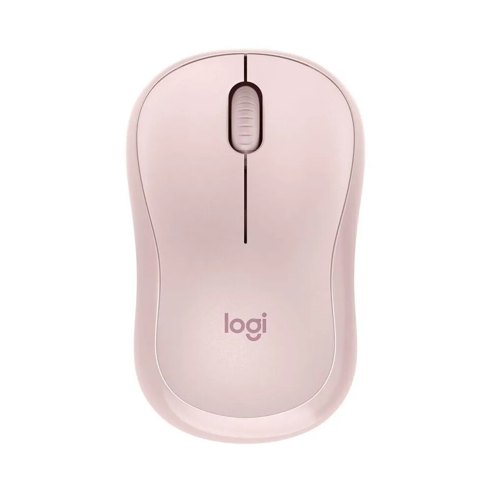 Logitech M221 Silent 2.4GHz Wireless USB Optical Mouse with 1000 DPI, Nano Receiver, 10m Wireless Range, Power Switch for Windows, macOS, Chrome OS, Linux (Blue, Charcoal, Red, Rose, White)