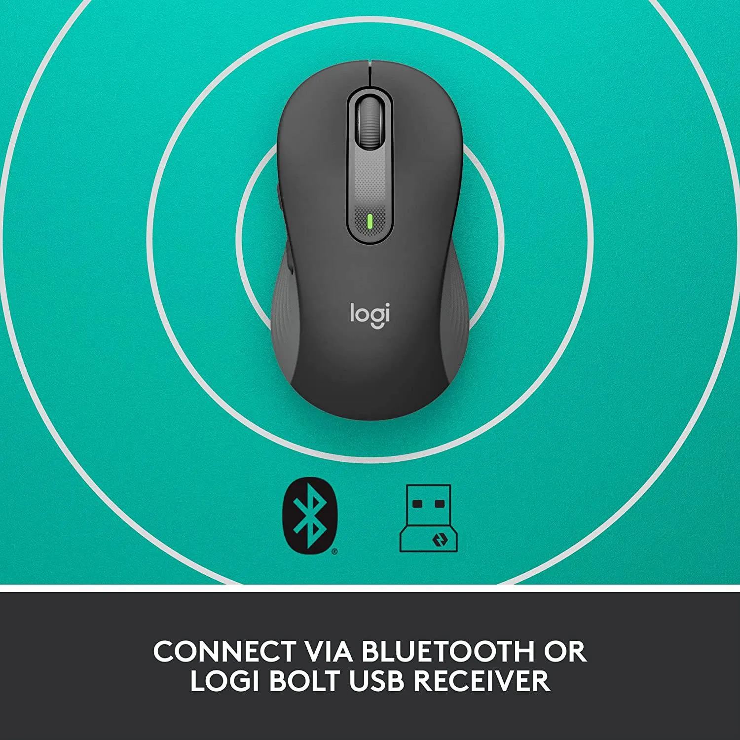 Logitech Signature M650 Wireless Mouse - for Small to Medium Sized Hands, 2-Year Battery