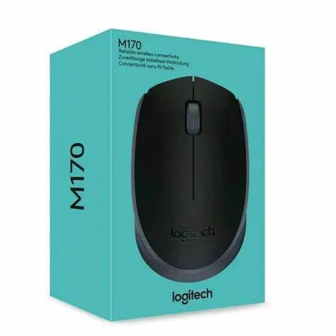 Logitech Wireless Mouse Grey M170/Smooth Optical Tracking Wireless Range: 10 M Dpi (Min/Max):