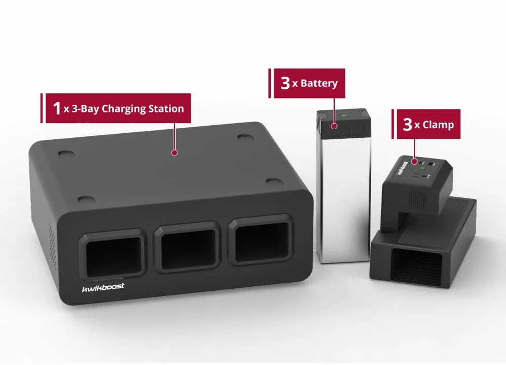 Luxor Light-Use Bundle - KwikBoost EdgePower Desktop Charging Station System, KBEP-3B3C3