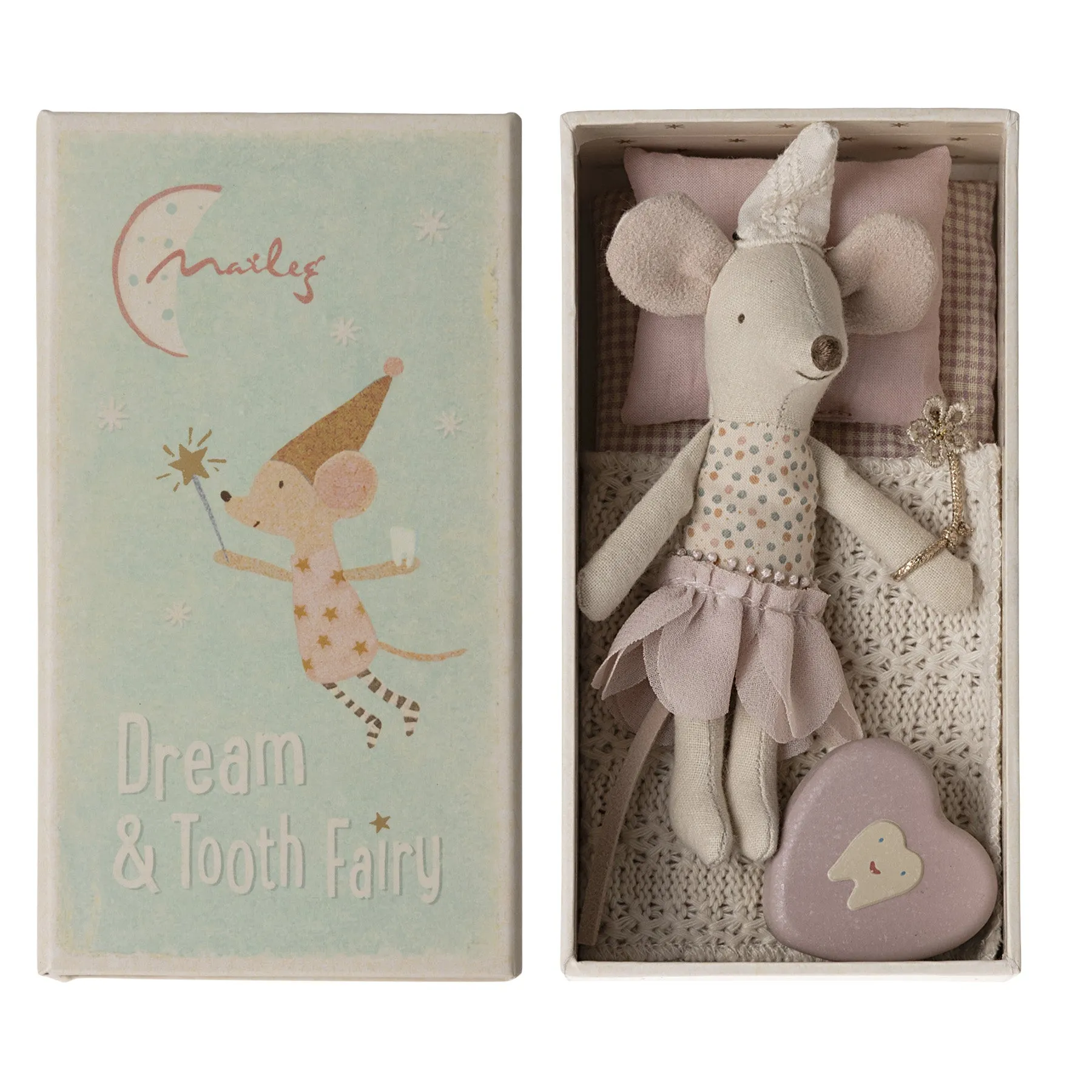 Maileg Tooth Fairy Mouse in Matchbox, Little Sister