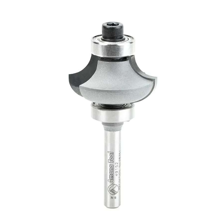 Matching Corner Round⁄Cove Router Bit | 5⁄16 Radius x 1 1⁄4 Dia x 21⁄32 x 1⁄4 Shank | 49152 | 738685491522