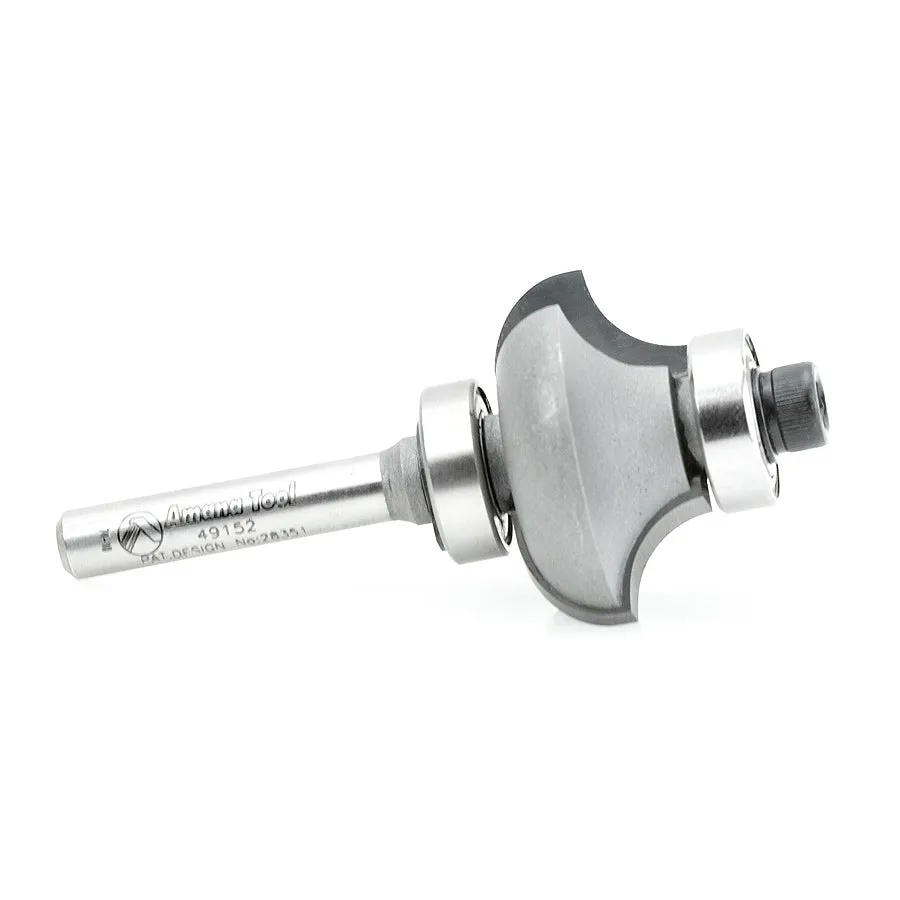 Matching Corner Round⁄Cove Router Bit | 5⁄16 Radius x 1 1⁄4 Dia x 21⁄32 x 1⁄4 Shank | 49152 | 738685491522