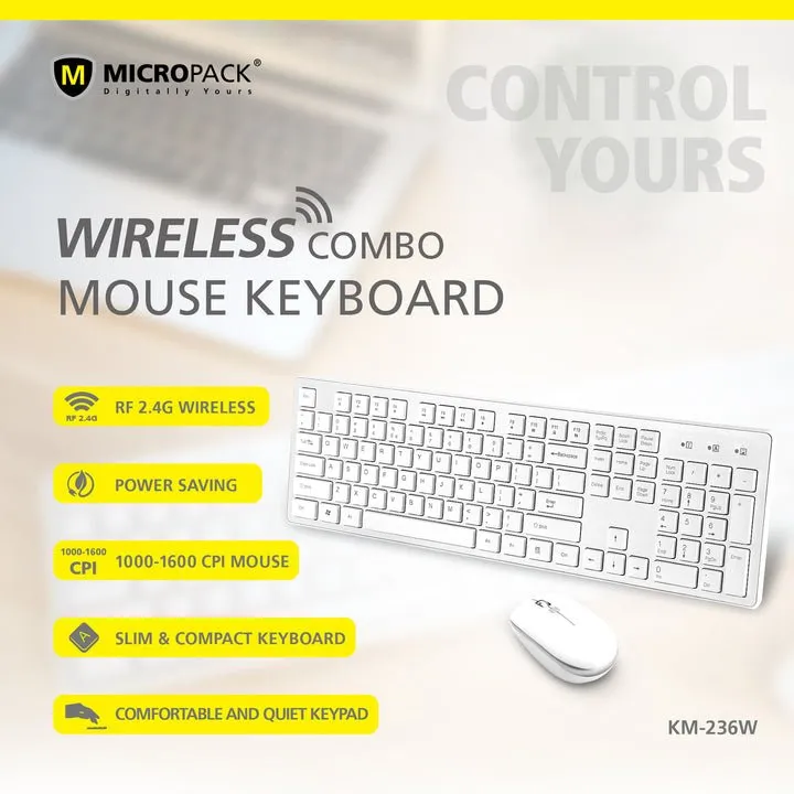 Micropack iFREE Pro - Wireless Keyboard & Mouse Combo