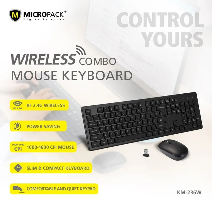 Micropack iFREE Pro - Wireless Keyboard & Mouse Combo