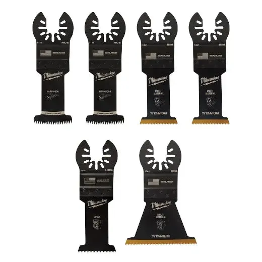 Milwaukee 49-10-9112 OPEN-LOK™ Multi-Tool Blade Variety Kit 6PC