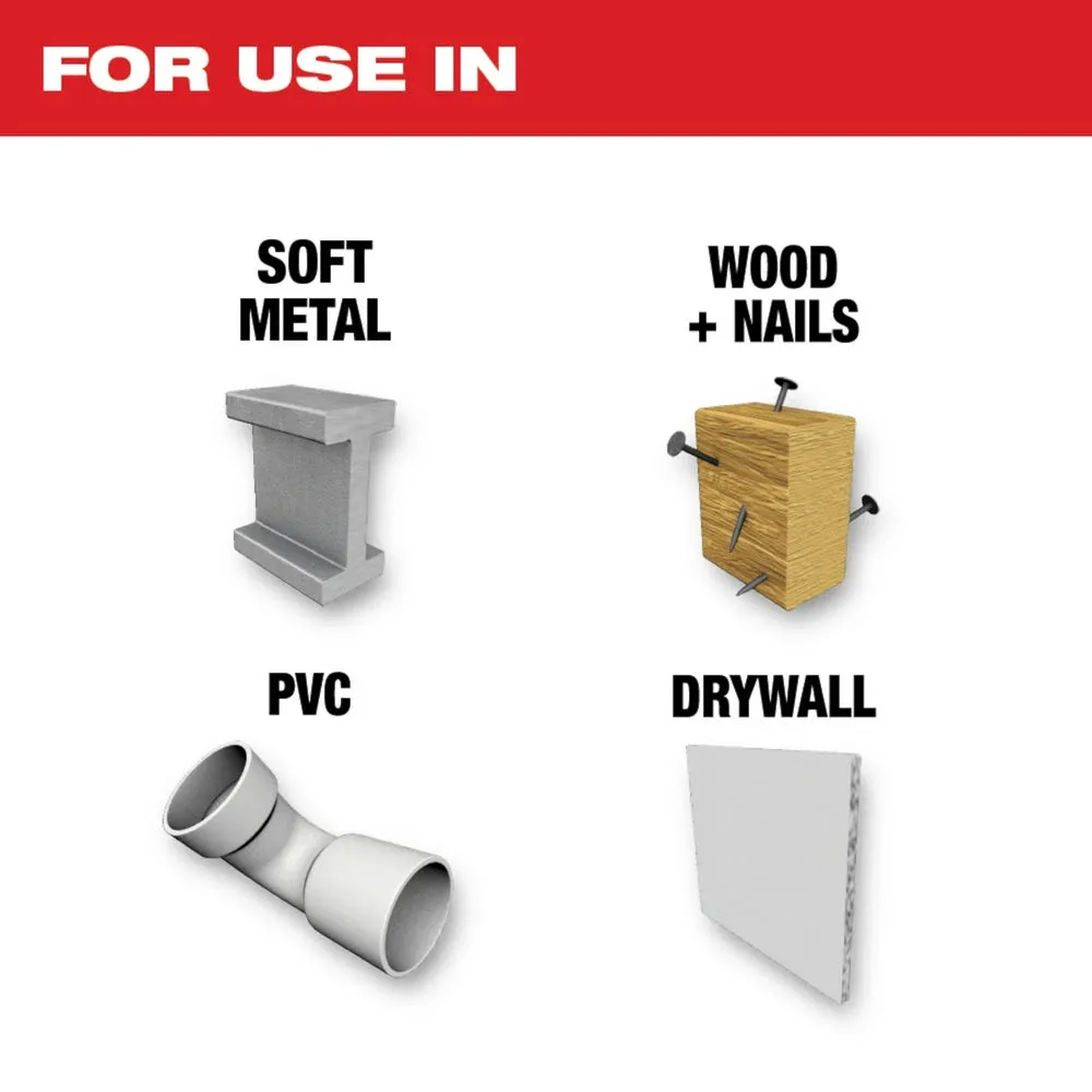 Milwaukee  49-25-1269 Milwaukee® OPEN-LOK™ 1-3/4" TITANIUM ENHANCED BI-METAL METAL BLADES 10PK