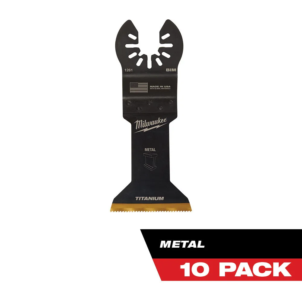 Milwaukee  49-25-1269 Milwaukee® OPEN-LOK™ 1-3/4" TITANIUM ENHANCED BI-METAL METAL BLADES 10PK