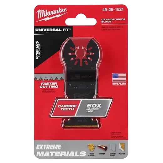 Milwaukee 49-25-1521 Universal Fit Open-Lok™ Extreme Materials Titanium Enhanced Carbide Teeth Blade