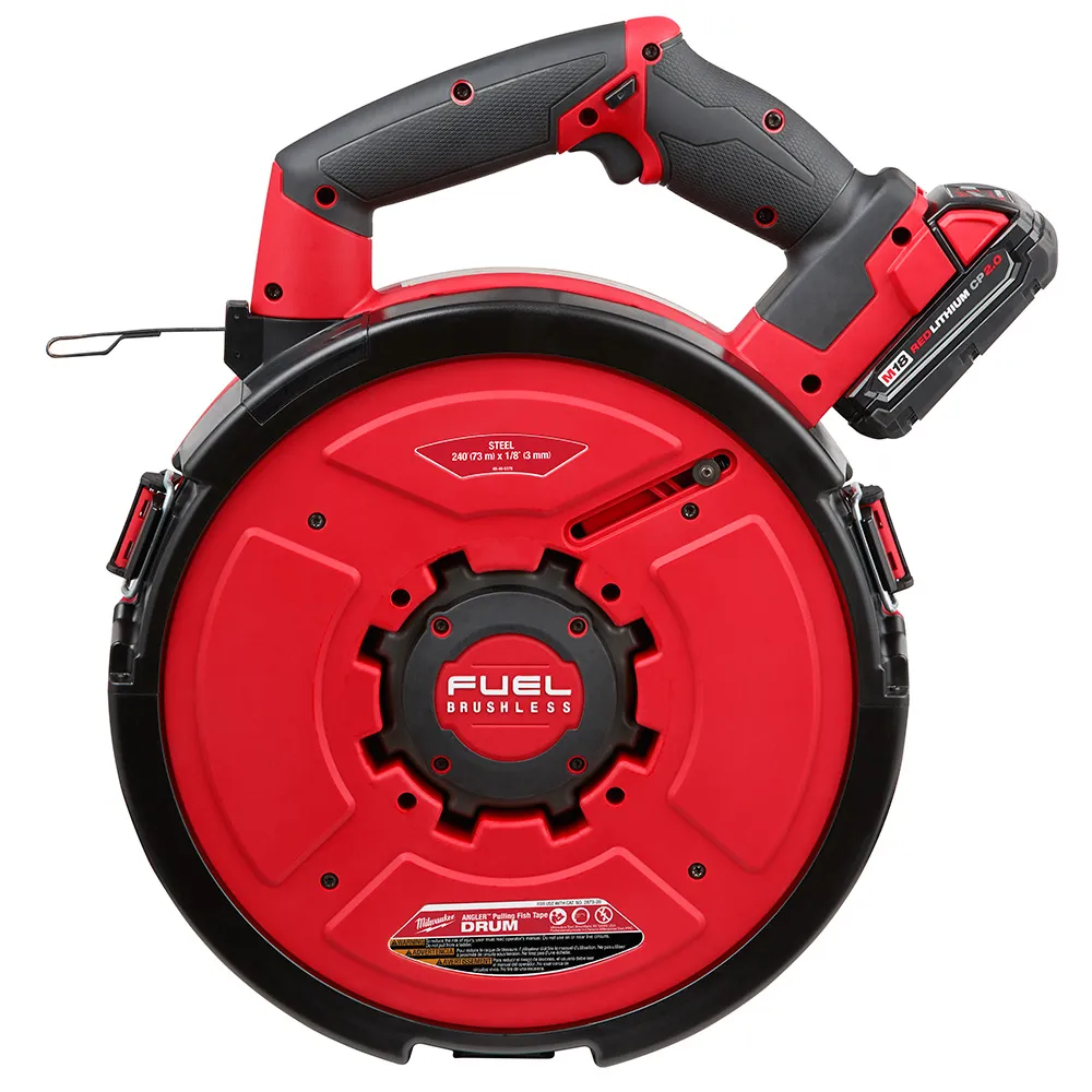 Milwaukee M18 Fuel Angler 240ft. Steel Pulling Fish Tape Kit