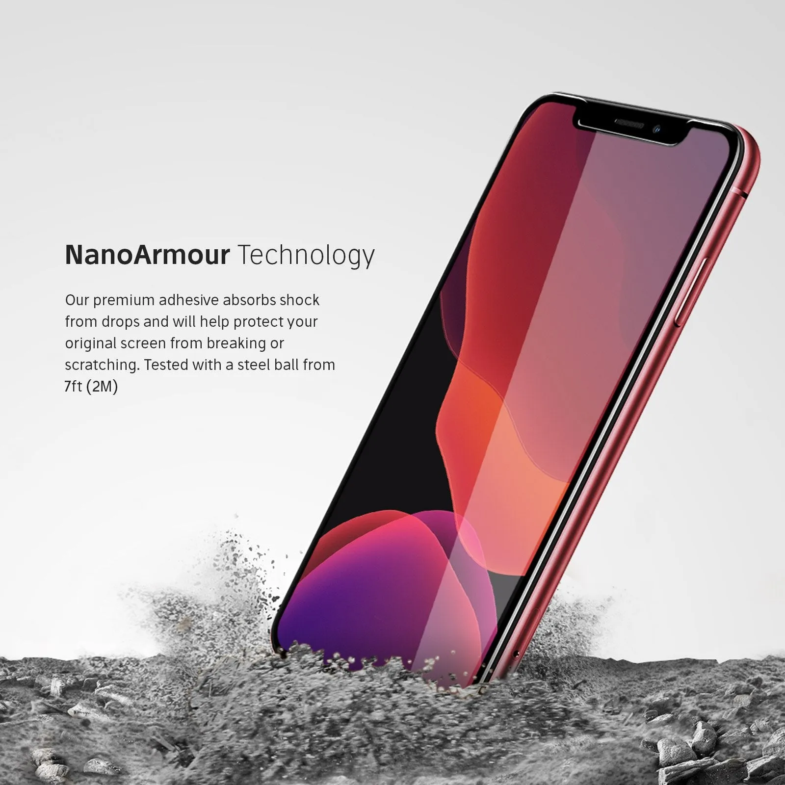 NanoArmour 3D Best Screen Protector for iPhone XS / X Edge-to-Edge