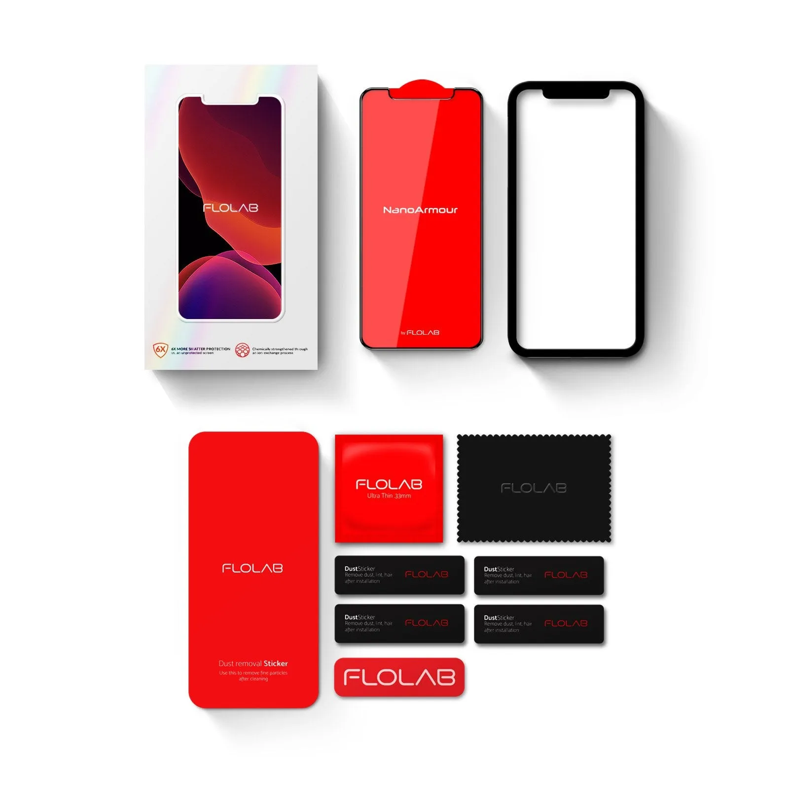 NanoArmour 3D Best Screen Protector for iPhone XS / X Edge-to-Edge