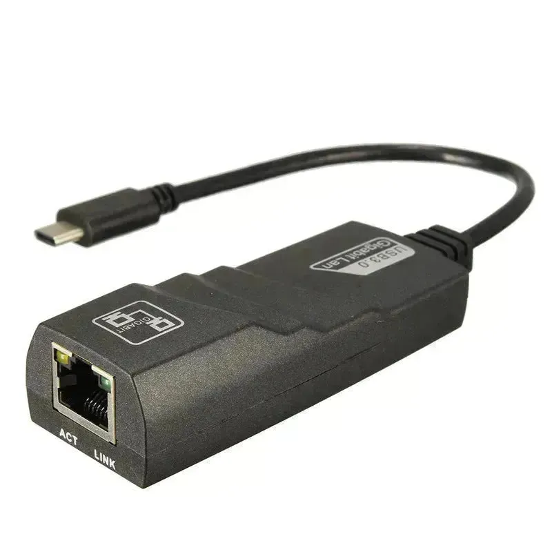 NIC Adapter Cable Type-C To RJ45 Gigabit Network Card To USB 3.1 Port