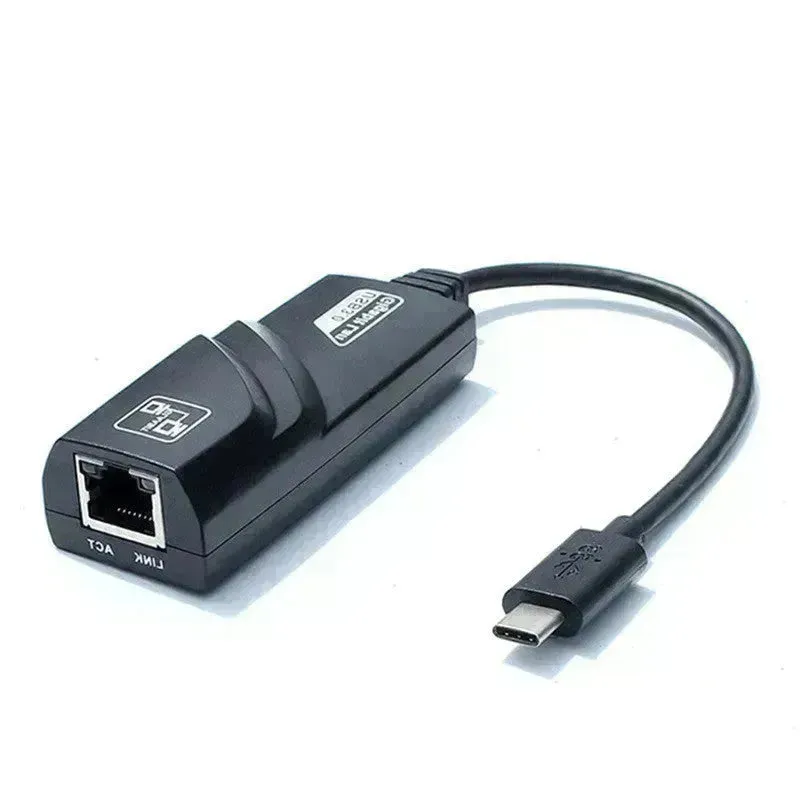 NIC Adapter Cable Type-C To RJ45 Gigabit Network Card To USB 3.1 Port