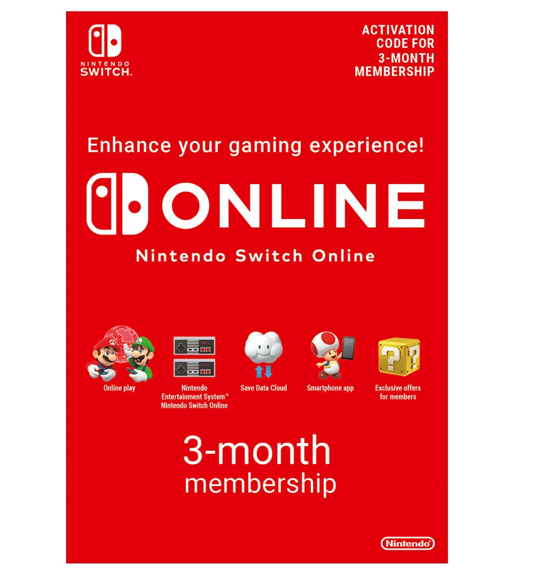 Nintendo Switch OLED Neon Mario Kart 8 Deluxe & 3 Month online Subscription Bundle