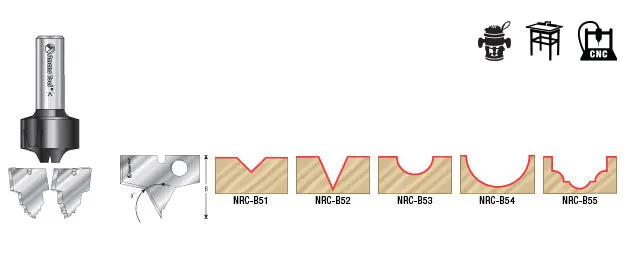 Nova System Insert Routing Set | Body Type B Plunge 1⁄4" Shank | NS-150 | 738685067154