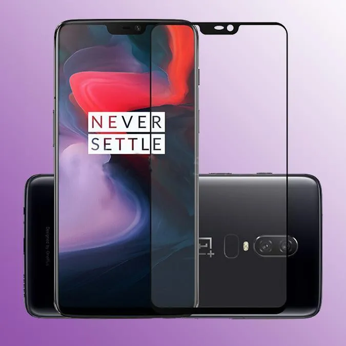 OnePlus 6 5D Tempered Glass Screen Protector [100% Original]