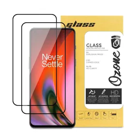 OnePlus Nord 2 5G Screen Protector | Tempered Glass Protector | Black |Pack of 2