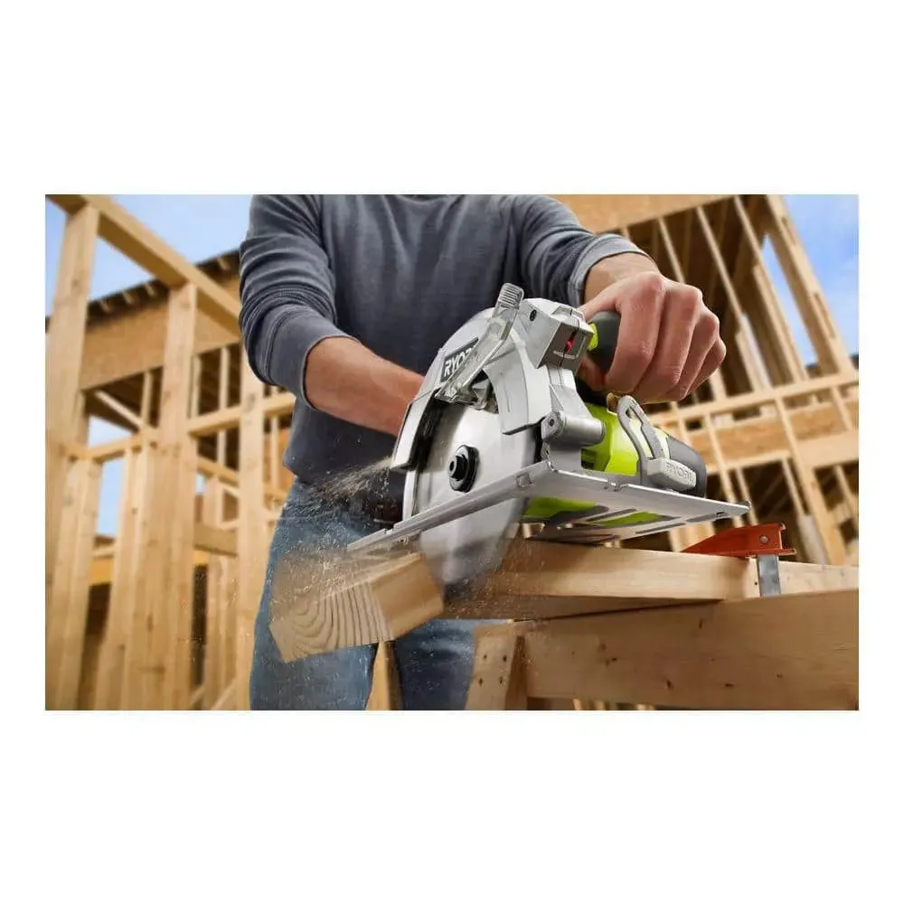 Open Box -  Ryobi CSB144LZK 15 Amp 7-1/4 in. Circular Saw with EXACTLINE Laser Alignment