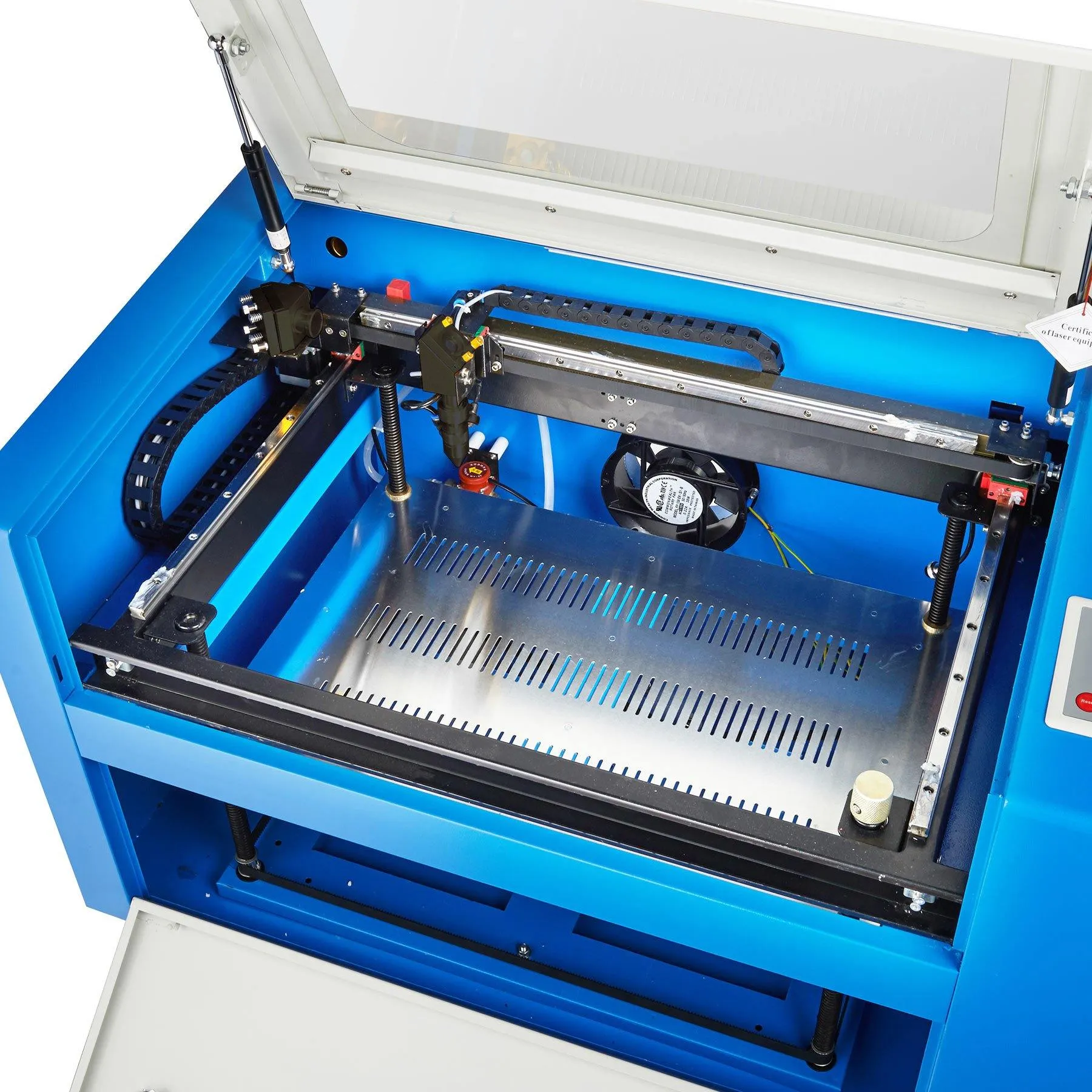 Pre-Owned 50W CO2 Laser Engraver Cutting Machine with 12” x 20” Working Area and Rotary Axis