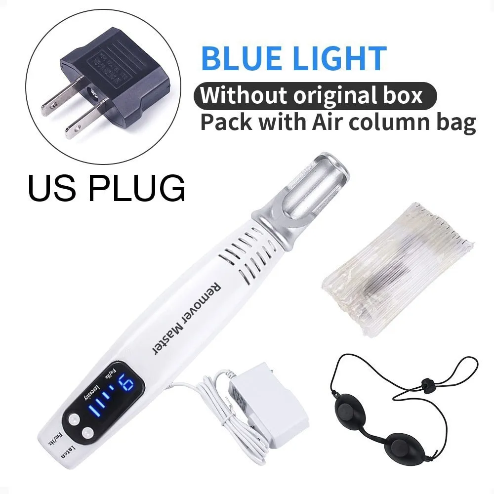 Professional Laser Picosecond Pen Blue&Red Tattoo Remover Laser Pen Freckle Acne Cleaner Mole Dark Spot Pigment Removal Machine