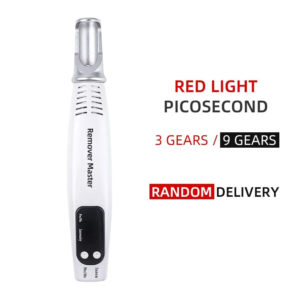 Professional Laser Picosecond Pen Blue&Red Tattoo Remover Laser Pen Freckle Acne Cleaner Mole Dark Spot Pigment Removal Machine