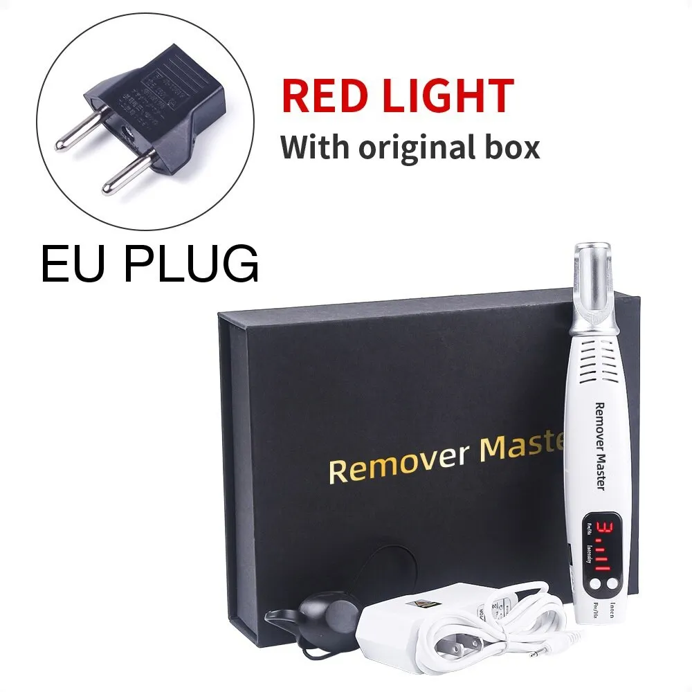 Professional Laser Picosecond Pen Blue&Red Tattoo Remover Laser Pen Freckle Acne Cleaner Mole Dark Spot Pigment Removal Machine