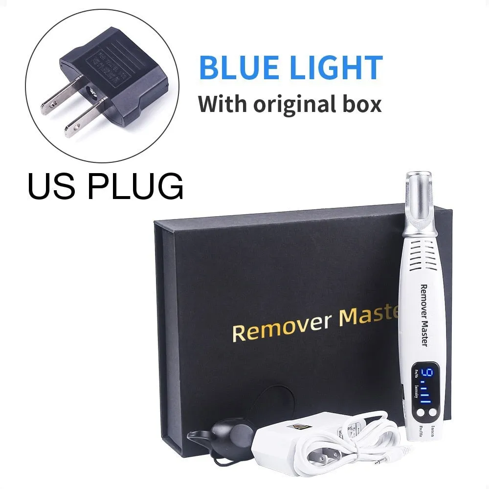 Professional Laser Picosecond Pen Blue&Red Tattoo Remover Laser Pen Freckle Acne Cleaner Mole Dark Spot Pigment Removal Machine