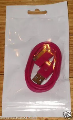 Purple 1mtr USB 2.0 Adaptor Lead for Use with iPod, iPhone & iPad - # IPLEAD1P