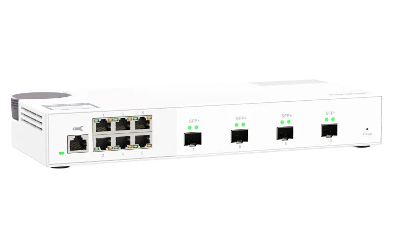 Qnap Qsw-M2106-4S - Switch - Managed - 6 X 2.5Gbase-T   4 X 10Gb Ethernet Sfp  - Desktop