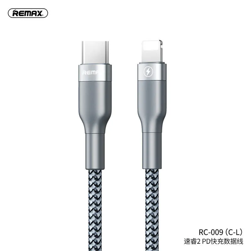 Remax RC-009 Sury 2 Series Fast Charging Type-C to Lightning Data Cable