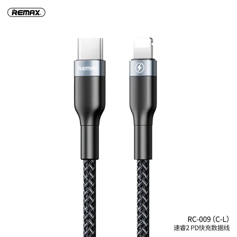 Remax RC-009 Sury 2 Series Fast Charging Type-C to Lightning Data Cable