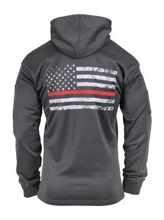 Rothco Thin Red Line Concealed Carry Hoodie Flag/Grey 2331 2332