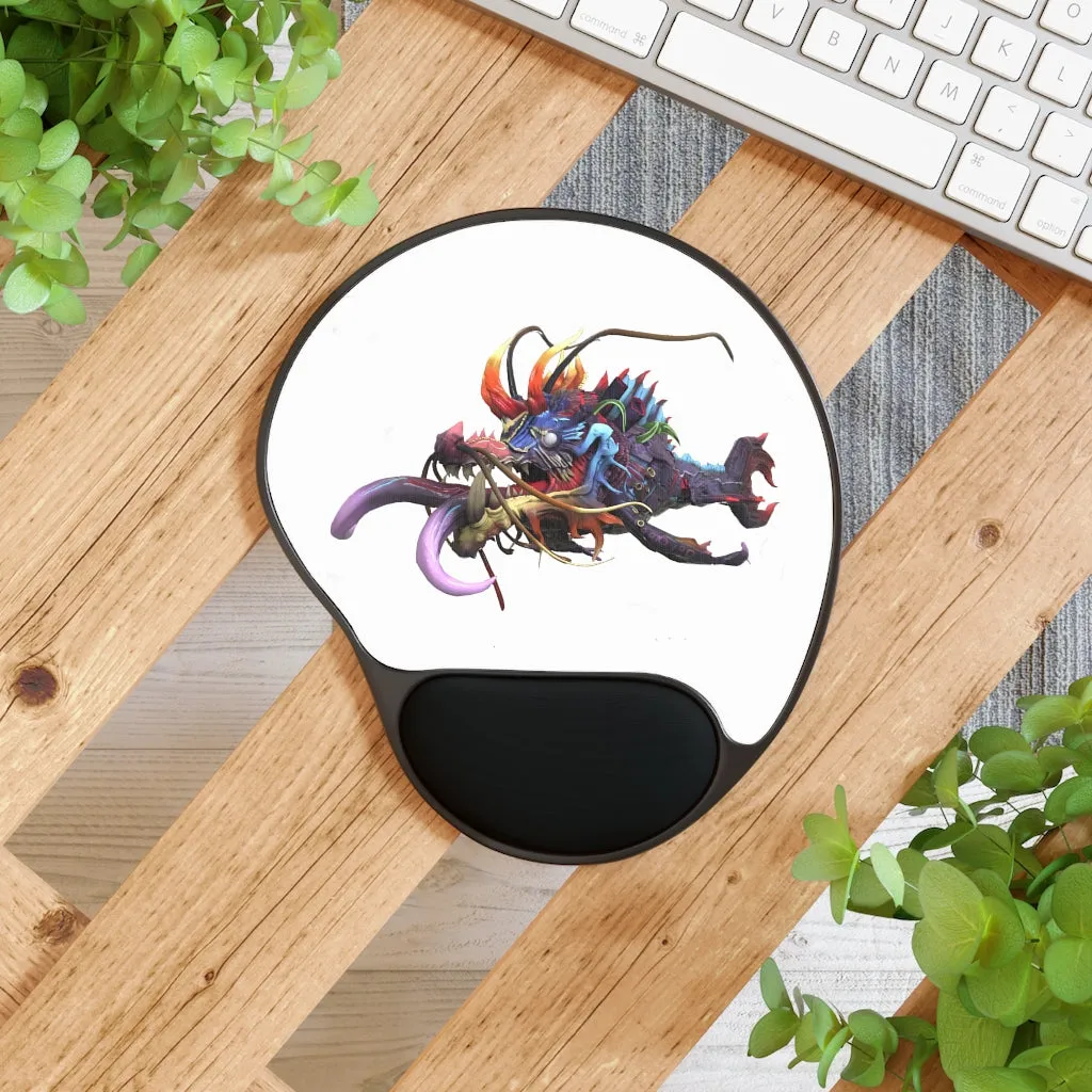 Ryuuk the Fish Dragon God Mouse Pad With Wrist Rest