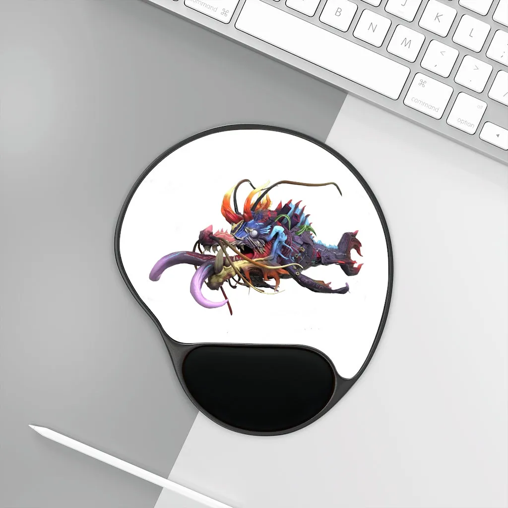 Ryuuk the Fish Dragon God Mouse Pad With Wrist Rest