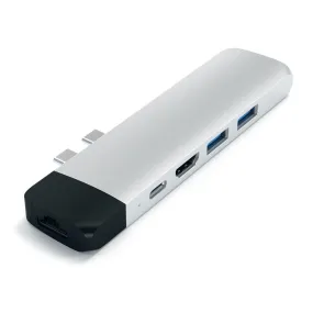 Satechi USB-C Pro Hub w/ Ethernet & 4K HDMI - Silver