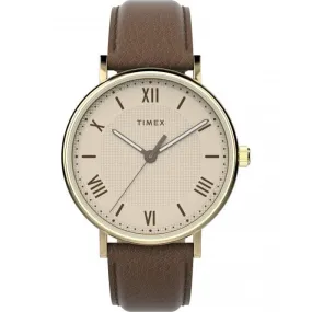 Southview Gold-tone Leather Strap Watch TW2V91300