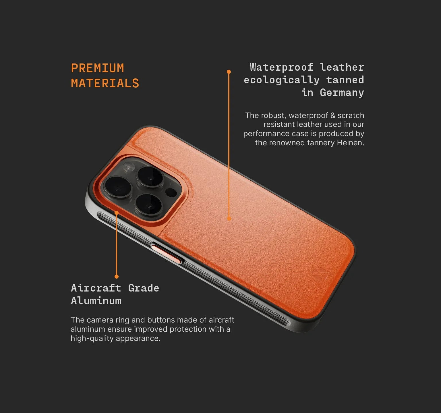 Sport Case | iPhone 15 Pro | Shocking Orange