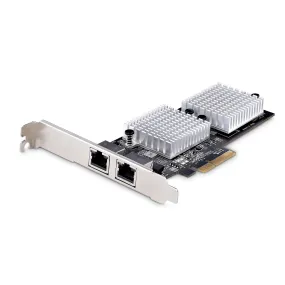 Startech.Com 2-Port 10Gbps Pcie Network Adapter Card, Network Card For Pcs/Servers, Full-Height/Low-Profile Pcie Etherne