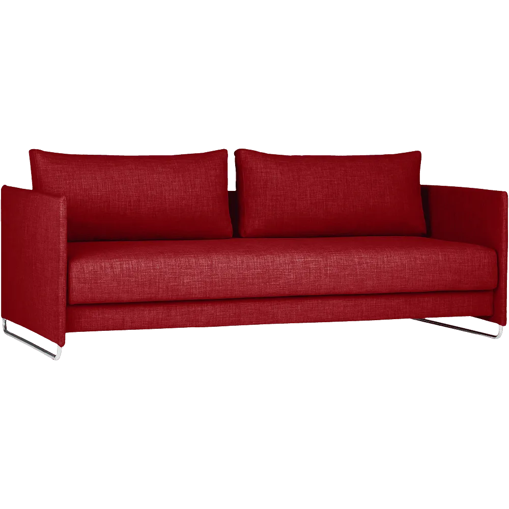 Tandom Red Sleeper Sofa