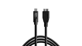 TetherPro USB-C to 3.0 Micro-B, 15ft (4.6m), Black