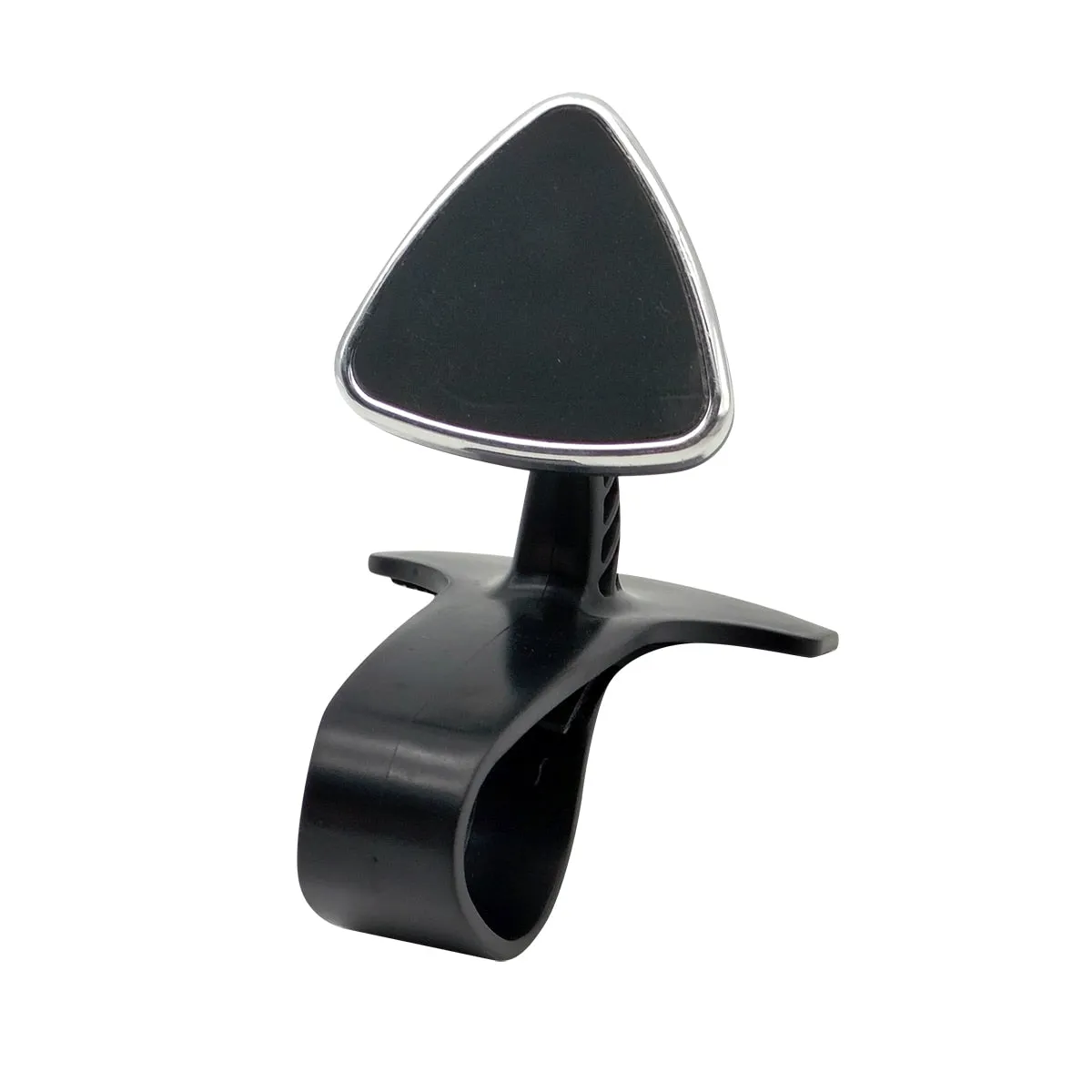 Triangle Shape Dashboard Meter Magnet Mobile Holder Black Chrome